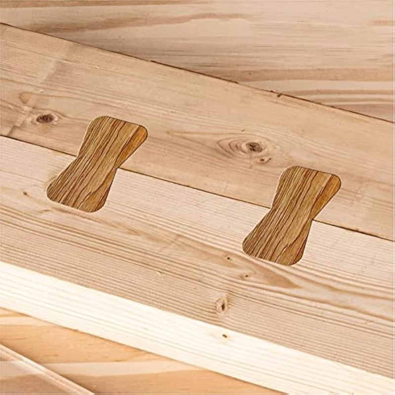 تيستينغ مجموعة قوالب ترصيع الفراشة من 3 قطع، قوالب ترصيع على شكل فراشة، قوالب ترصيع للراوتر من الاكريليك المقوى لاصلاح وتقوية الاثاث الخشبي - Image 5